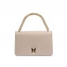 Damen-Schultertasche 010g beige Kaviar