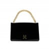 Schultertasche für Damen 010g lackschwarz