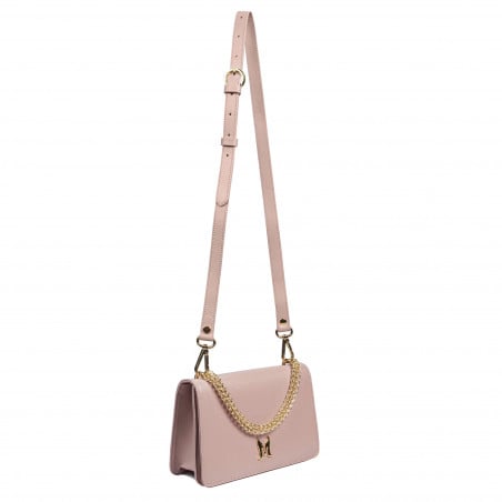Damenschultertasche 010g rosa Safiano