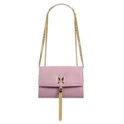 Damentasche Umhängetasche 009g violett Safiano