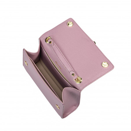 Damentasche Umhängetasche 009g violett Safiano