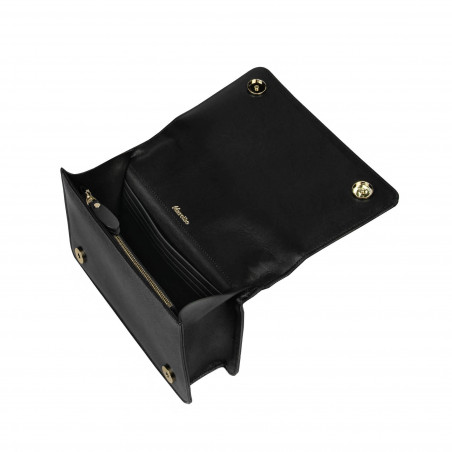 Damentasche Schultertasche 010g schwarz Saffiano