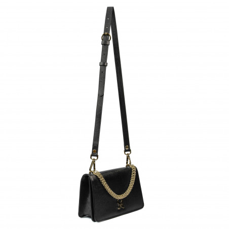 Damentasche Schultertasche 010g schwarz Saffiano