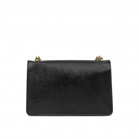 Damentasche Schultertasche 010g schwarz Saffiano