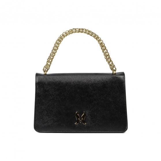 Damentasche Schultertasche 010g schwarz Saffiano Damentasche Schultertasche 010g schwarz Saffiano