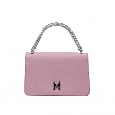 Damen-Schultertasche 010g 01 violett safiano