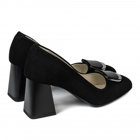 Elegante Damenschuhe 1291 Schwarz Antilope
