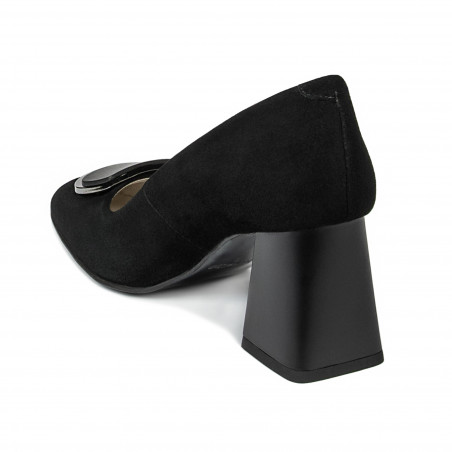 Elegante Damenschuhe 1291 Schwarz Antilope