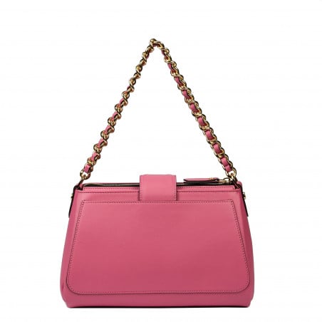 Damentasche zum Umhängen 003g Barbie-Rosa+Schwarz