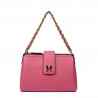 Damentasche zum Umhängen 003g Barbie-Rosa+Schwarz