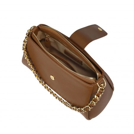 Damentasche Schultertasche 003g Mahagoni