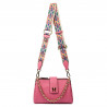 Damentasche zum Umhängen 003g Barbie-Rosa+Schwarz
