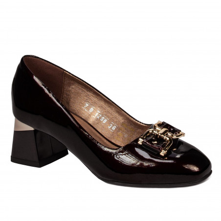 Elegante Damenschuhe 1298 Lack Bordeaux