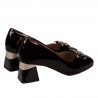 Elegante Damenschuhe 1298 Lack Bordeaux