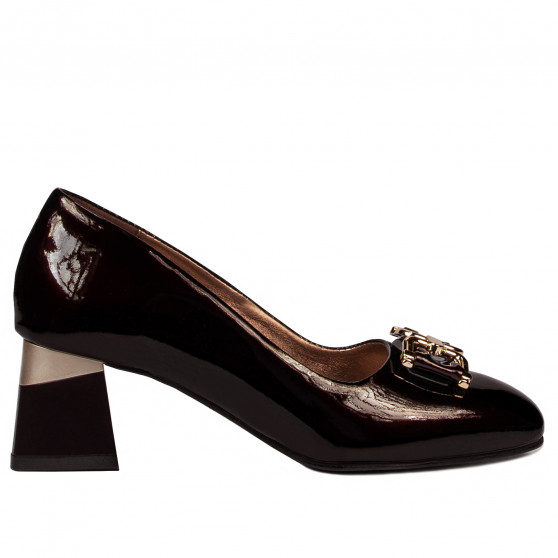 Elegante Damenschuhe 1298 Lack Bordeaux