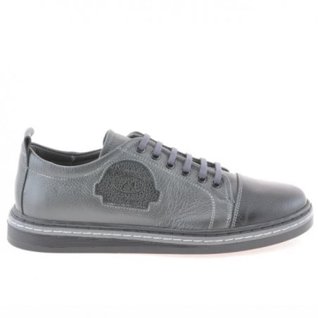 Jugend-Sneaker 392 schwarz+grau
