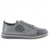 Jugend-Sneaker 392 schwarz+grau