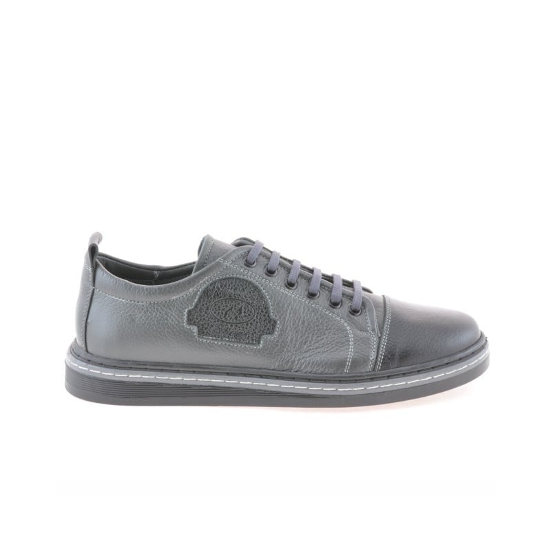Jugend-Sneaker 392 schwarz+grau