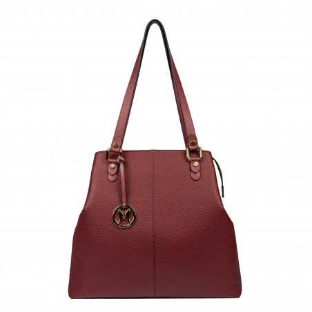 Damentasche Handtasche 001g weinrot