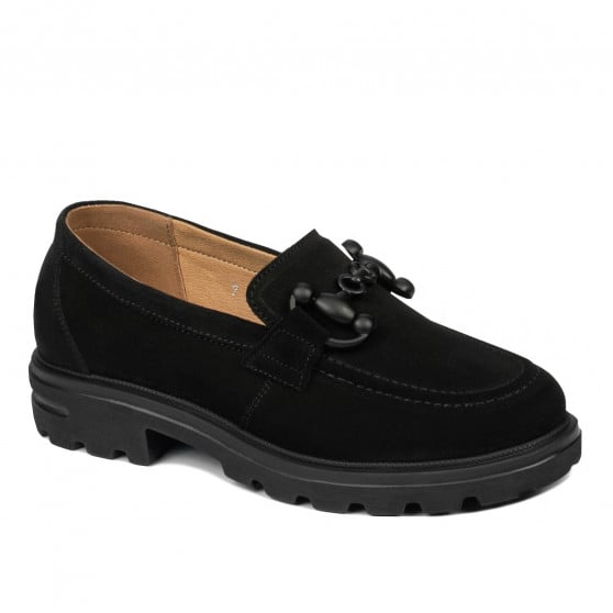 Damen Casual Schuhe 6069 schwarzes Veloursleder Damen Casual Schuhe 6069 schwarzes Veloursleder
