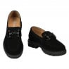 Damen Casual Schuhe 6069 schwarzes Veloursleder