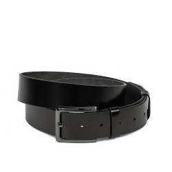 Herren Gürtel 41b glänzend schwarz