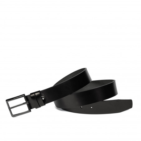 Herren Gürtel 41b glänzend schwarz