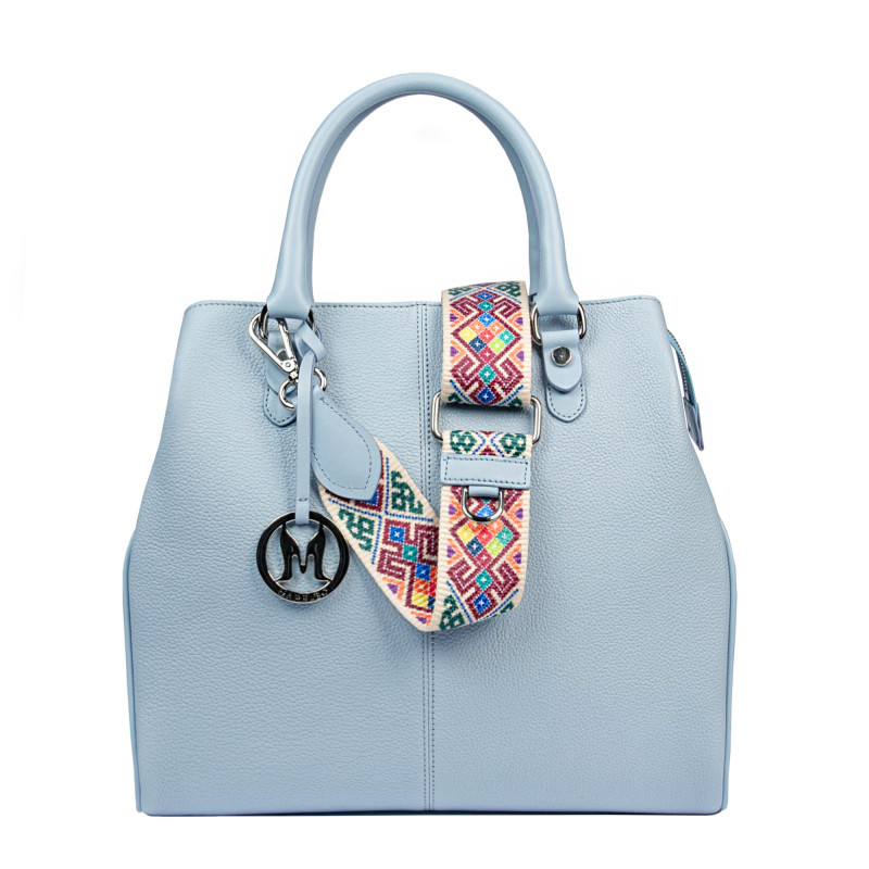 Damentasche Handtasche 002g 01 Hellblau