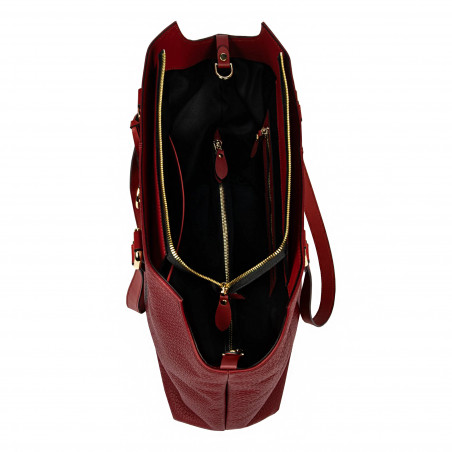 Damentasche Handtasche 001g weinrot
