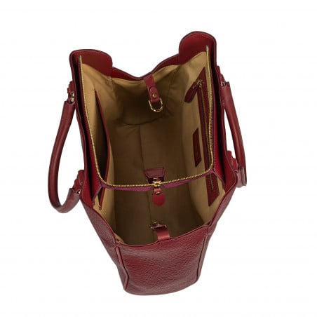 Damentasche Handtasche 002g weinrot