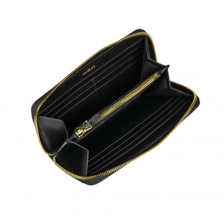Damenportemonnaie 200g schwarz Saffiano