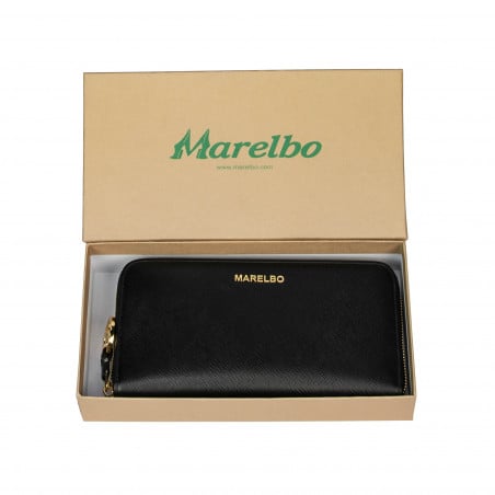 Damenportemonnaie 200g schwarz Saffiano