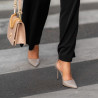 Elegante Damenschuhe 1296 Lack Cappuccino lifestyle