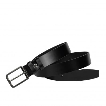 Herren Gürtel 65b glänzend schwarz