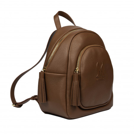 Damenrucksack 300g Cognacbraun