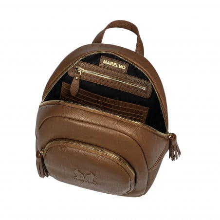 Damenrucksack 300g Cognacbraun