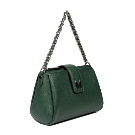 Damen-Umhängetasche 003g 01 biz grün+mehrfarbig