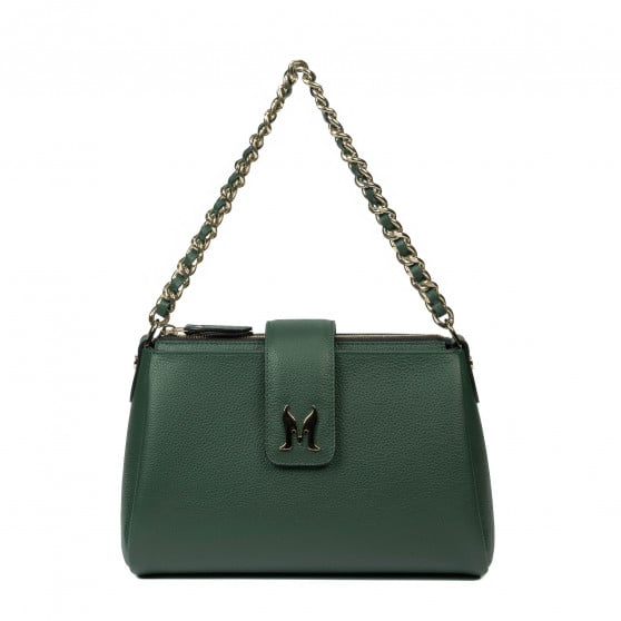 Damen Schultertasche 003g Biz Grün+Multicolor Damen Schultertasche 003g Biz Grün+Multicolor