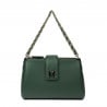 Damen Schultertasche 003g Biz Grün+Multicolor