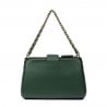 Damen Schultertasche 003g Biz Grün+Multicolor