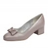 Damen elegante Schuhe 1270-1 Cappuccino Perlmutt