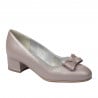 Damen elegante Schuhe 1270-1 Cappuccino Perlmutt