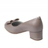 Damen elegante Schuhe 1270-1 Cappuccino Perlmutt