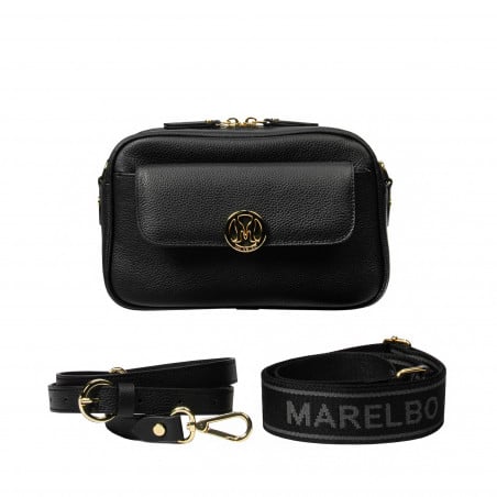 Damentasche Schultertasche 014g schwarz