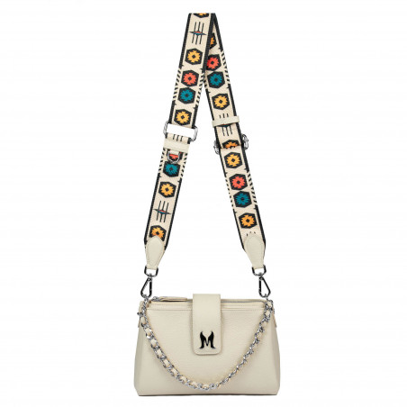 Schultertasche für Damen 003g 01 beige Latte