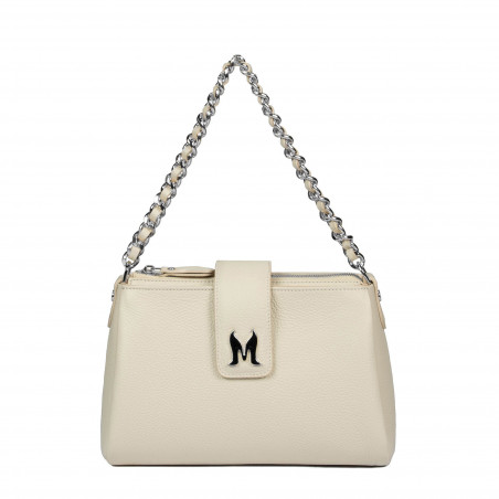 Schultertasche für Damen 003g 01 beige Latte