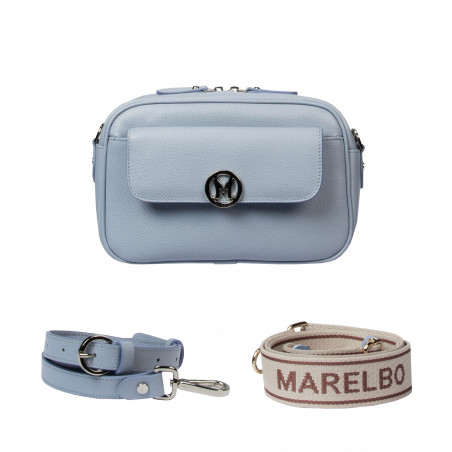 Damentasche Schultertasche 014g 01 blau Kaviar