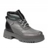 Damenstiefeletten 3382 grau kombiniert