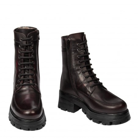 Damenstiefel 3386 in kombiniertem Bordeaux