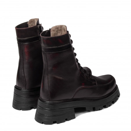 Damenstiefel 3386 in kombiniertem Bordeaux